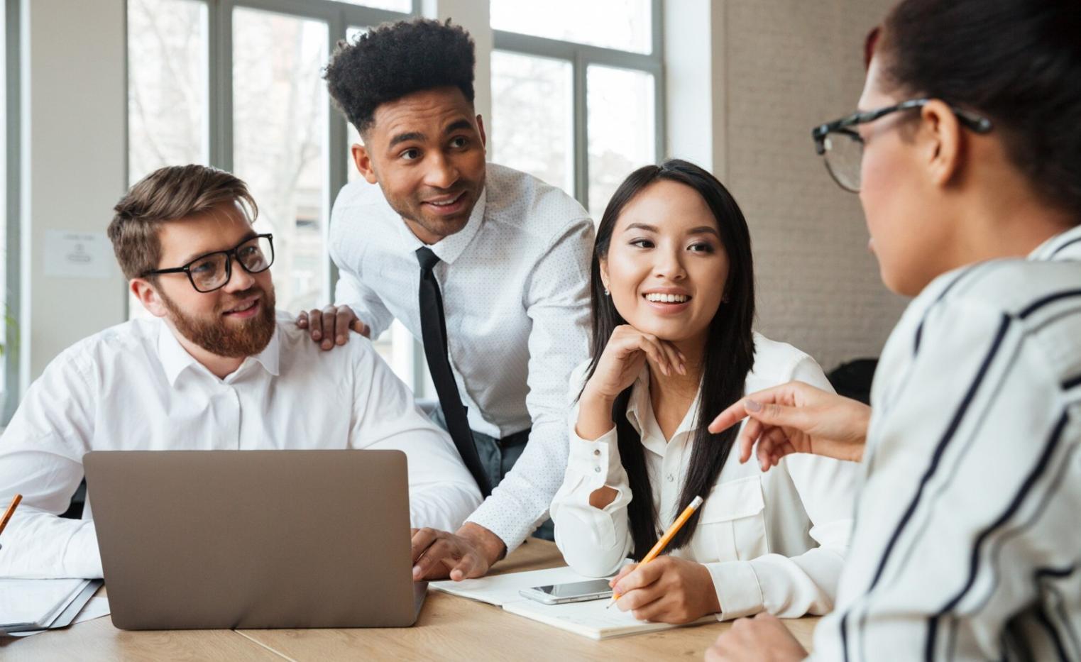 Financial planning session showing detailed analysis and client consultation process